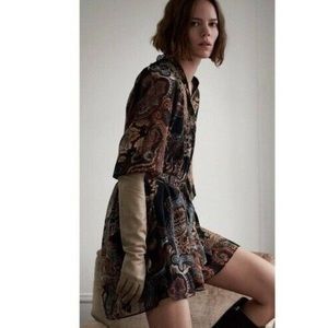 Women’s Zara Paisley Mini Dress - Size Small